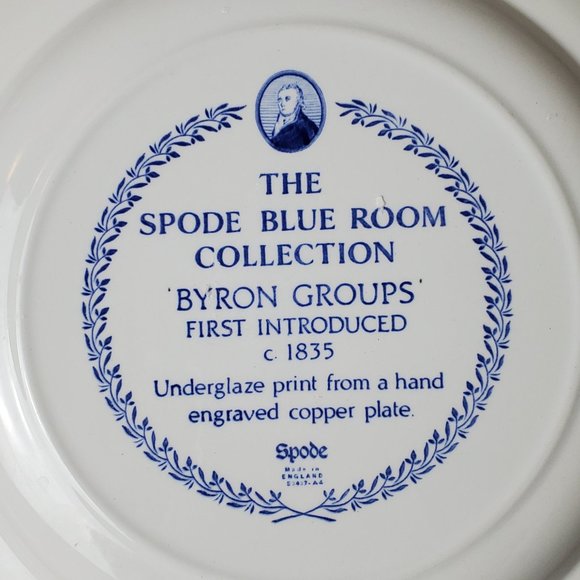 Vintage Spode Blue Room Collection Plate "BYRON GROUPS" - Picture 2 of 2